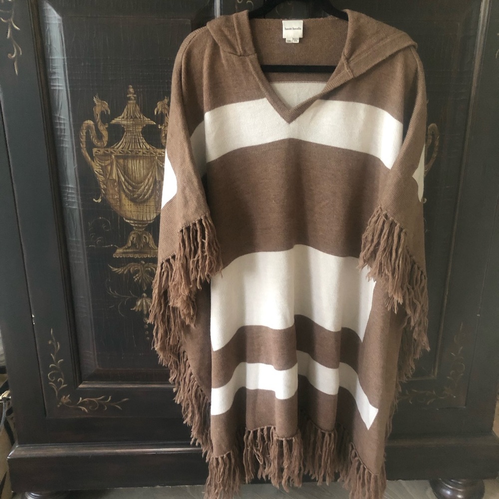 Haute Hippie Hooded Poncho